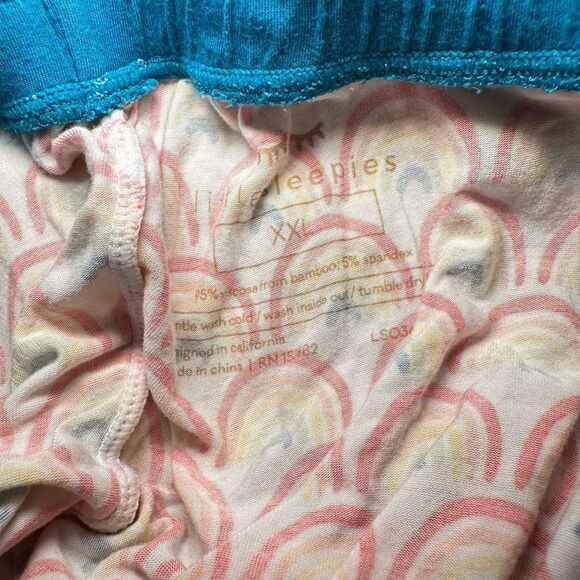Little Sleepies Women’s Primary Rainbows PJs XXL Pajama Set Bamboo Matching - Picture 6 of 6